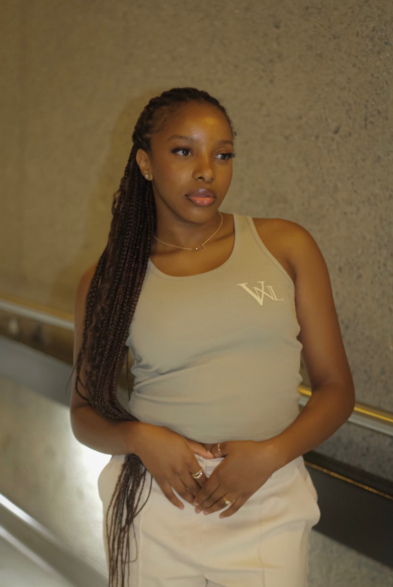 REPRESENT THE VISION TANK-TOP [KHAKI]