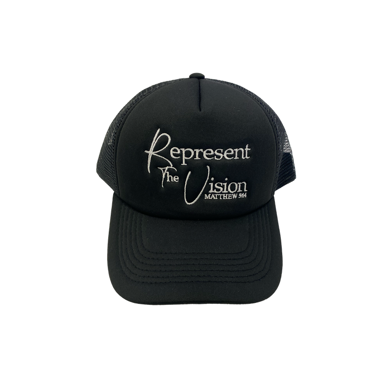 REP THE VISION TRUCKER CAP [BLACK]